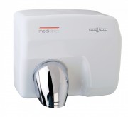 SANIFLOW Series E88A Automatic Steel White Hand Dryer from Saniflow - 360° Revolving Nozzle, Surface Mounted Design