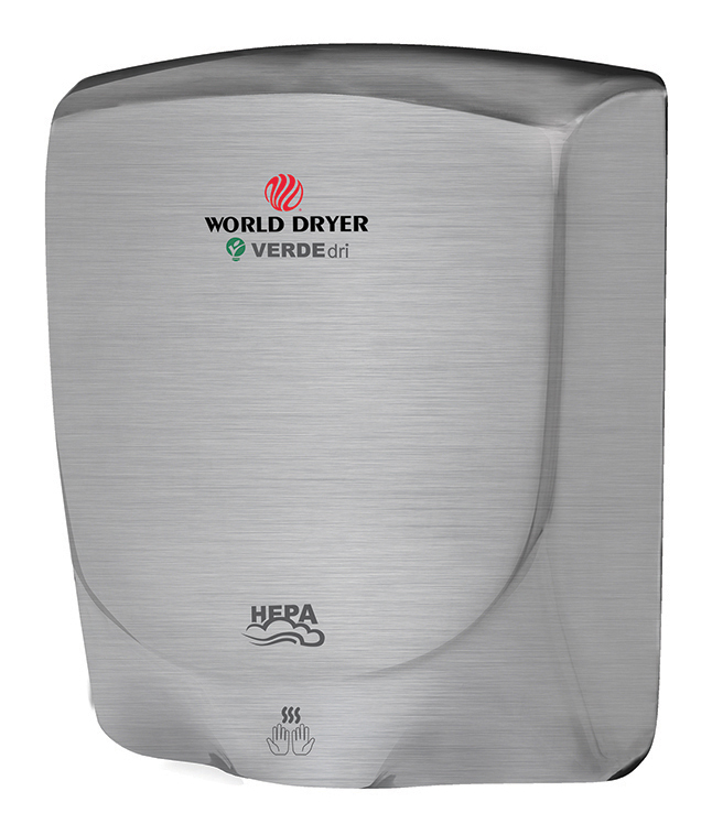 Q-973A VerdeDri in Brushed Stainless Steel from World Hand Dryers